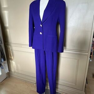 Vintage Purple Devonshire Cream pant suit - as is
